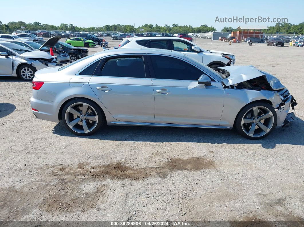 2017 Audi A4 Prestige Silver vin: WAUFNAF4XHN042828