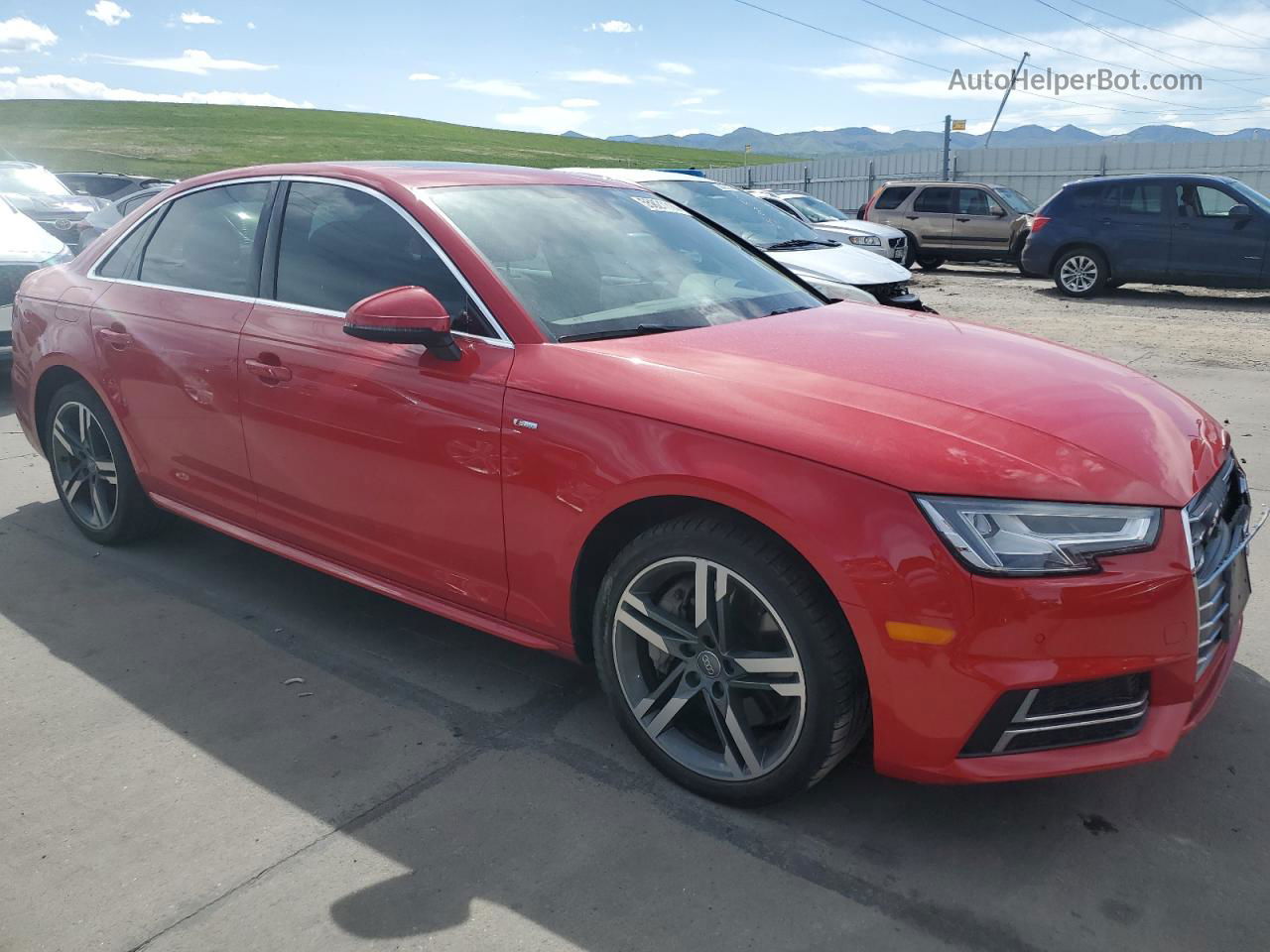 2017 Audi A4 Prestige Red vin: WAUFNBF41HN062066