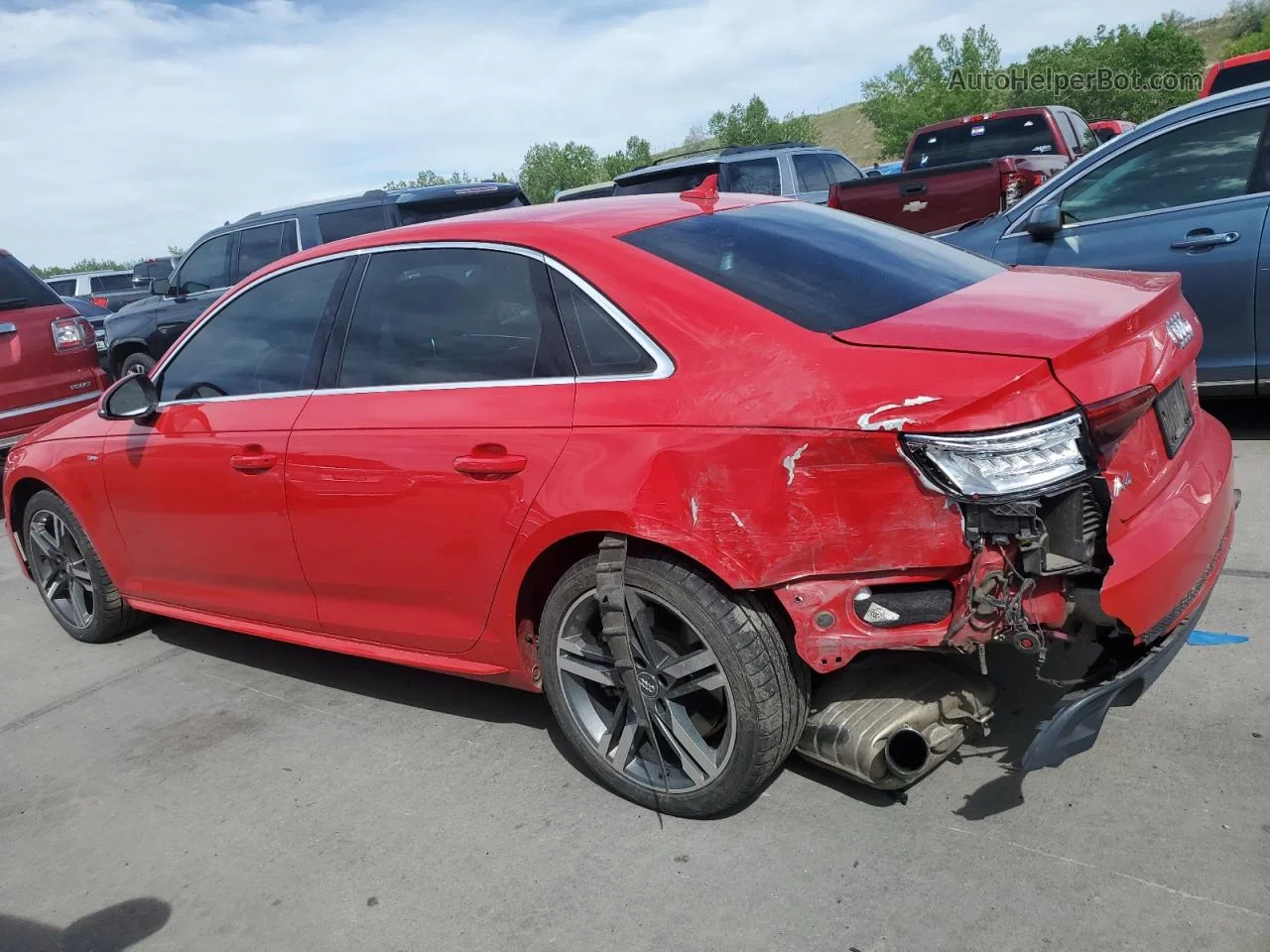 2017 Audi A4 Prestige Red vin: WAUFNBF41HN062066