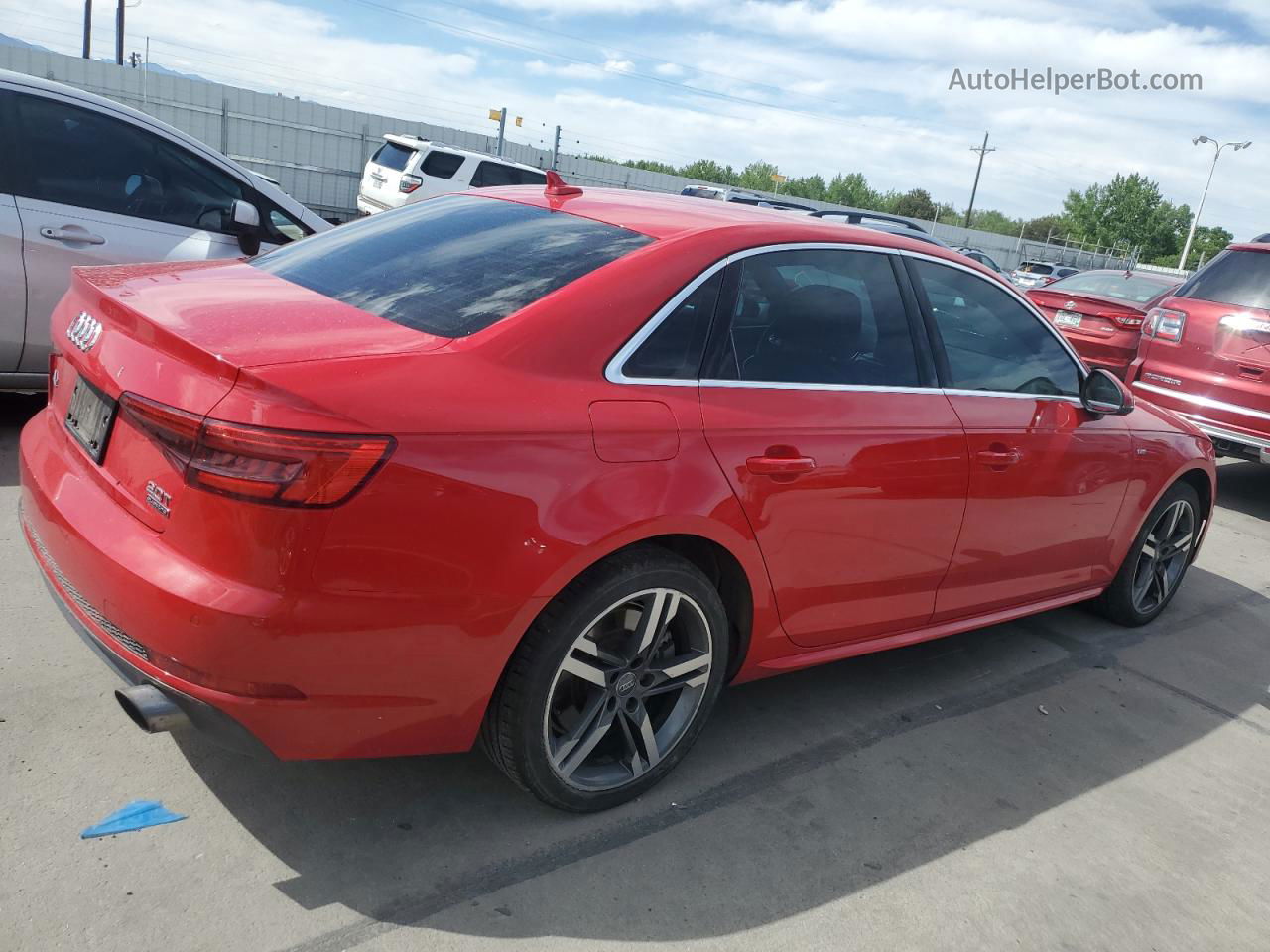 2017 Audi A4 Prestige Red vin: WAUFNBF41HN062066