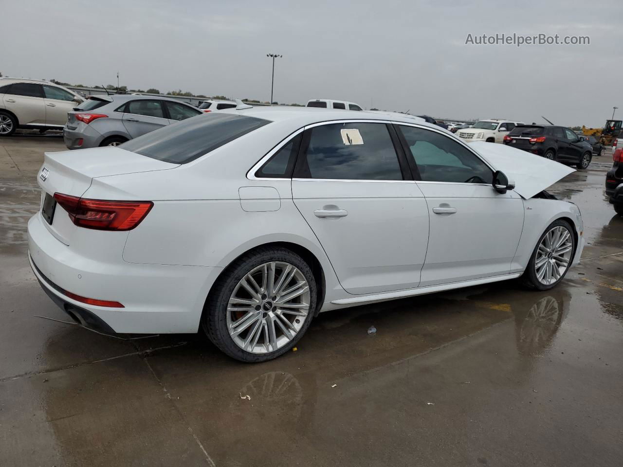 2017 Audi A4 Prestige White vin: WAUFNBF4XHN035822