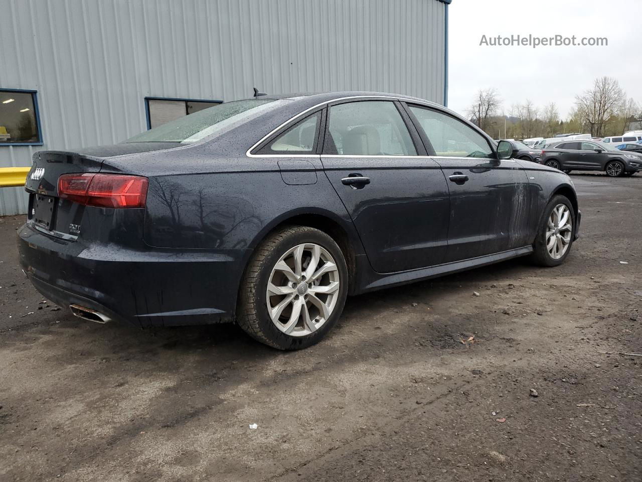 2017 Audi A6 Premium Plus Синий vin: WAUG8AFC1HN097557