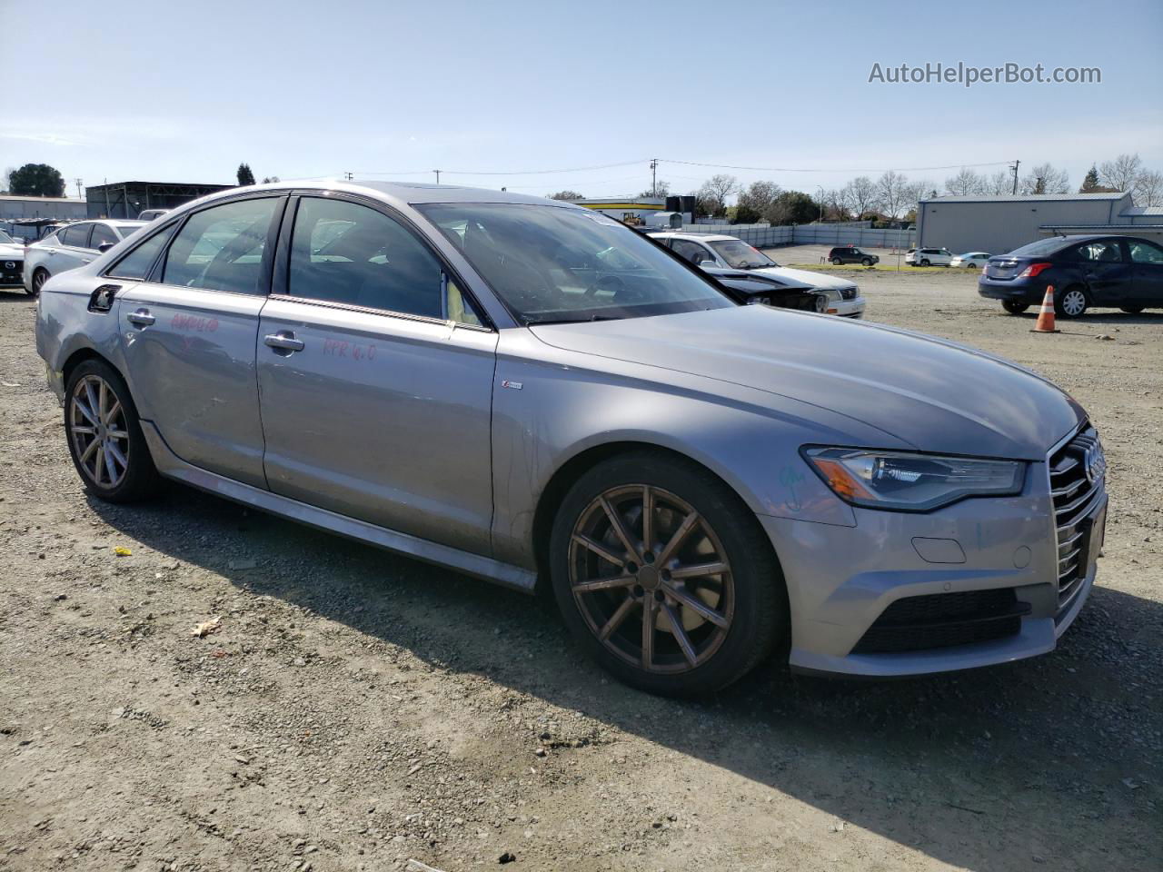 2017 Audi A6 Premium Plus Silver vin: WAUG8AFC2HN013472