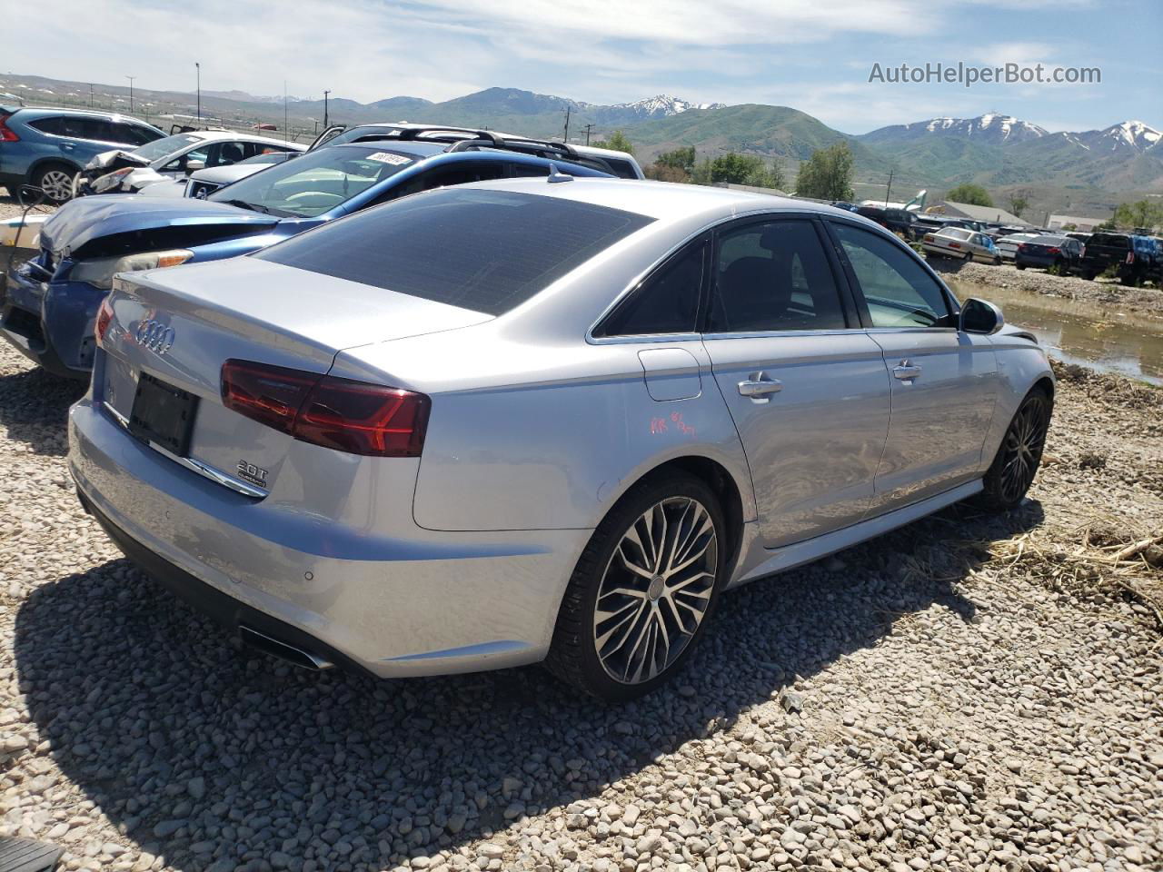 2017 Audi A6 Premium Plus Silver vin: WAUG8AFC2HN015450