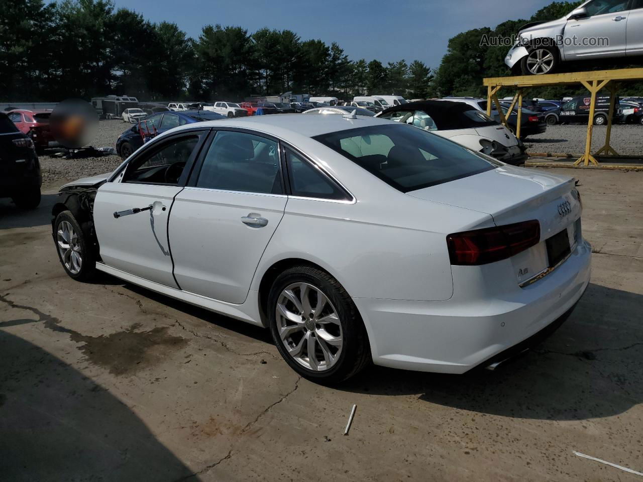 2017 Audi A6 Premium Plus White vin: WAUG8AFC3HN038042