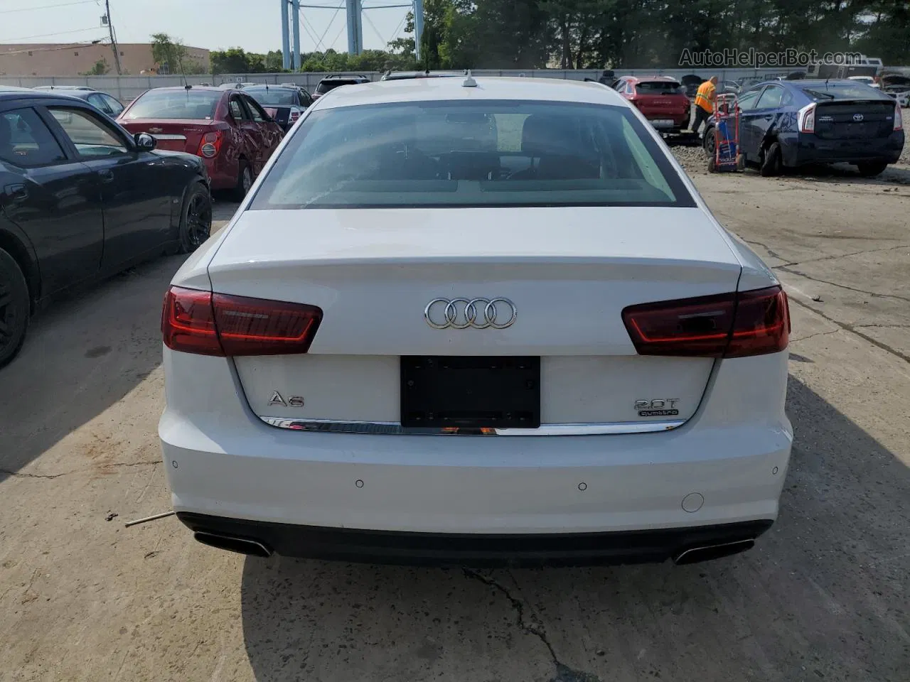 2017 Audi A6 Premium Plus White vin: WAUG8AFC3HN038042