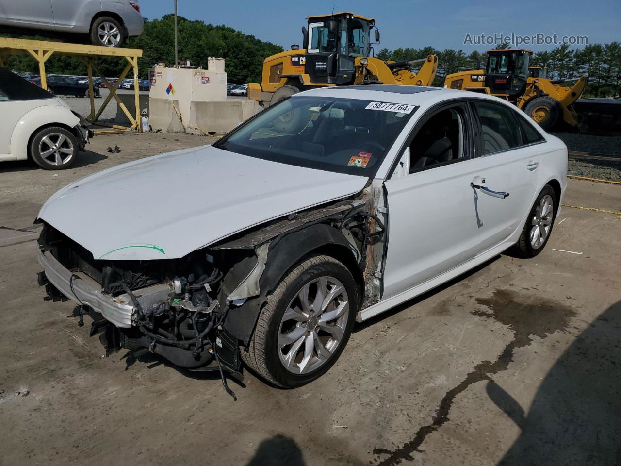 2017 Audi A6 Premium Plus White vin: WAUG8AFC3HN038042