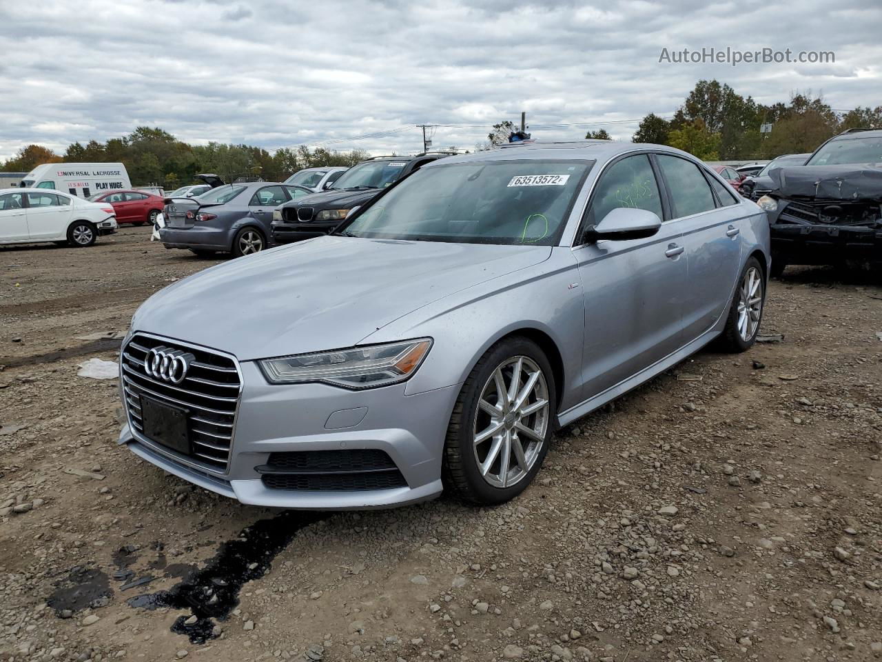 2017 Audi A6 Premium Plus Silver vin: WAUG8AFC4HN065122