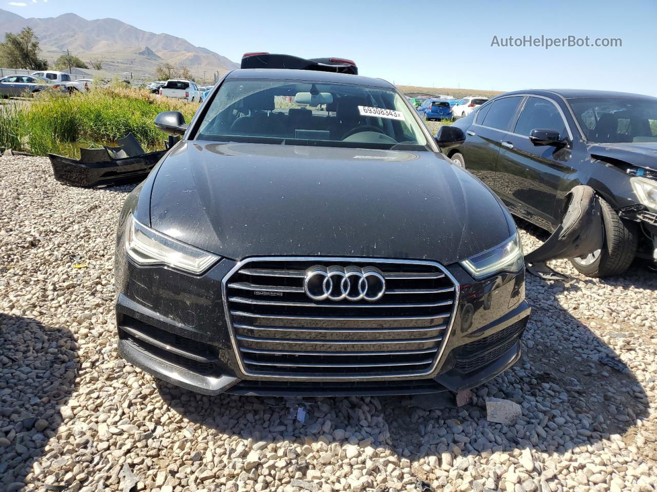 2017 Audi A6 Premium Plus Черный vin: WAUG8AFC7HN123823