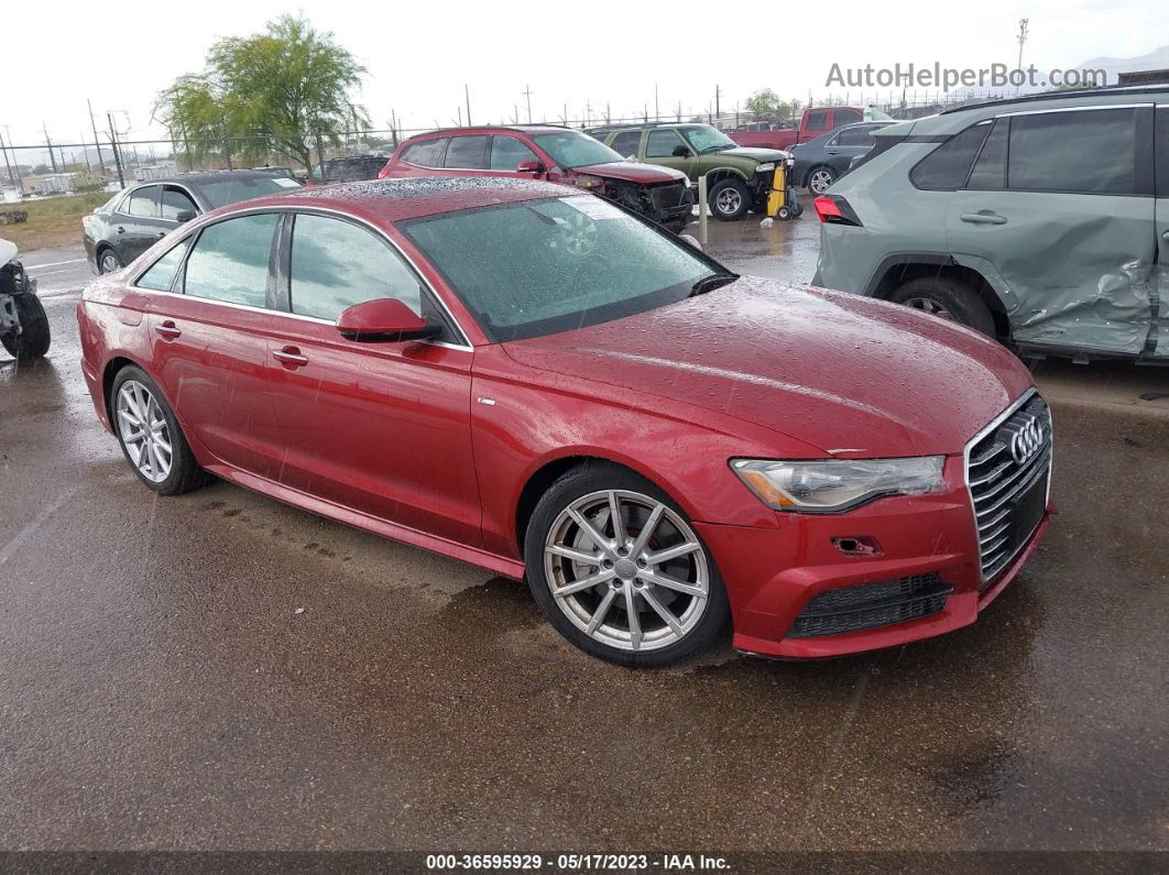 2017 Audi A6 Premium Plus Maroon vin: WAUG8AFC8HN070050