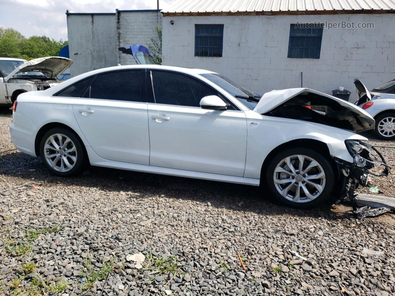 2017 Audi A6 Premium Plus White vin: WAUG8AFC9HN037963