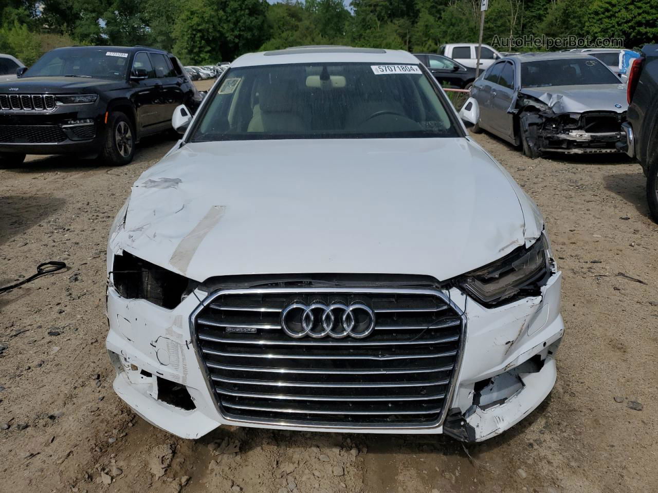 2017 Audi A6 Premium Plus White vin: WAUG8AFC9HN051605