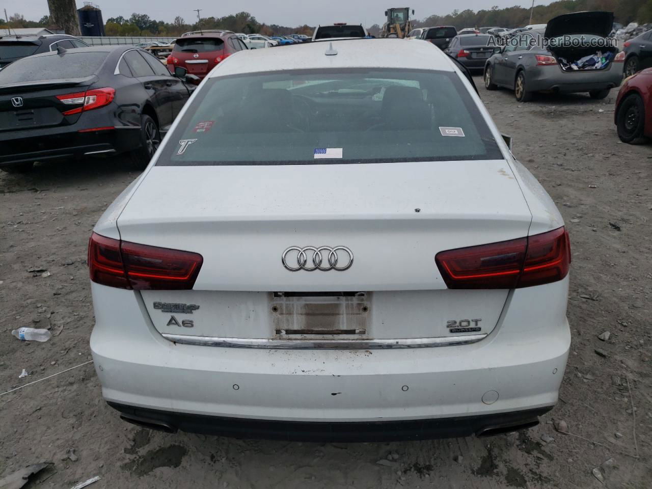 2017 Audi A6 Premium Plus White vin: WAUG8AFC9HN130949