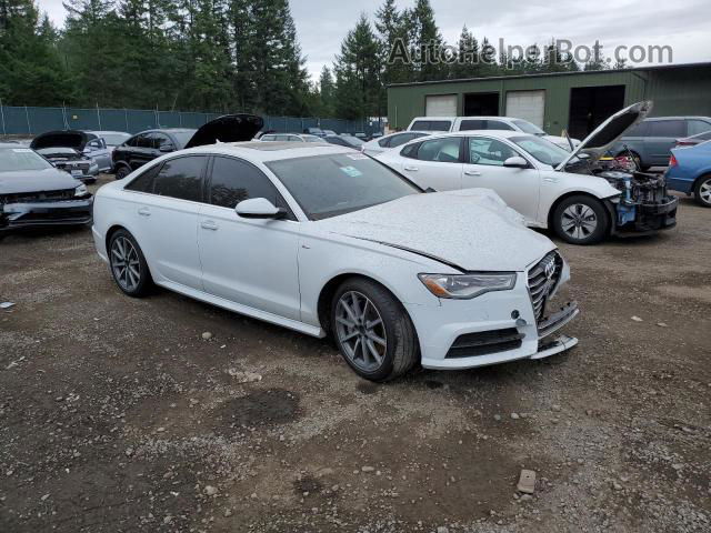 2017 Audi A6 Premium Plus White vin: WAUG8AFCXHN131656