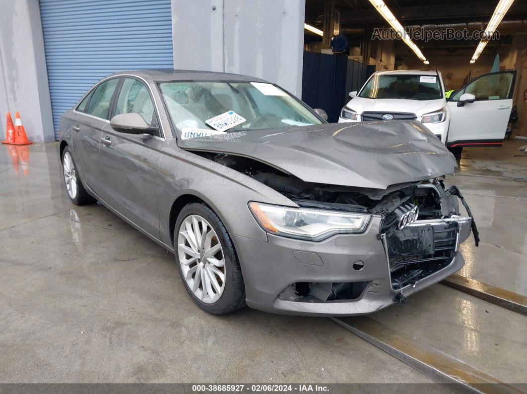 2013 Audi A6 2.0t Premium Gray vin: WAUGFAFC0DN080488