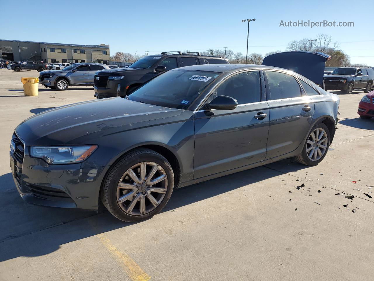 2013 Audi A6 Premium Plus Charcoal vin: WAUGFAFC0DN084640