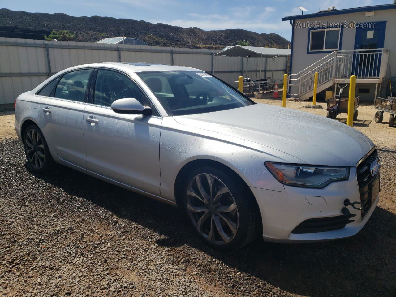 2013 Audi A6 Premium Plus Silver vin: WAUGFAFC0DN088137