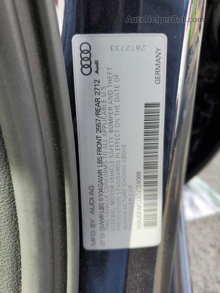 2014 Audi A6 Premium Plus Синий vin: WAUGFAFC0EN024066
