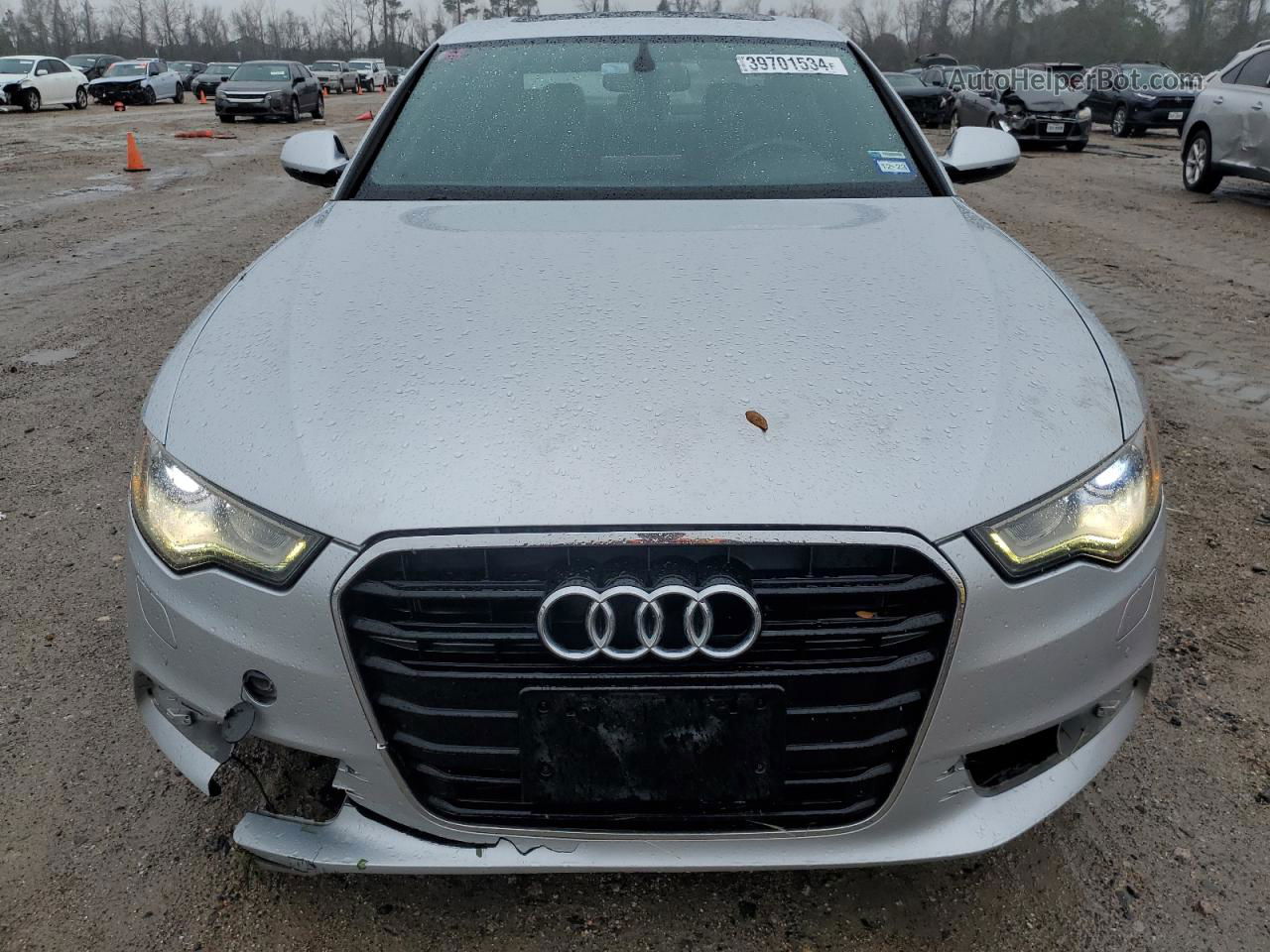 2014 Audi A6 Premium Plus Silver vin: WAUGFAFC0EN063577