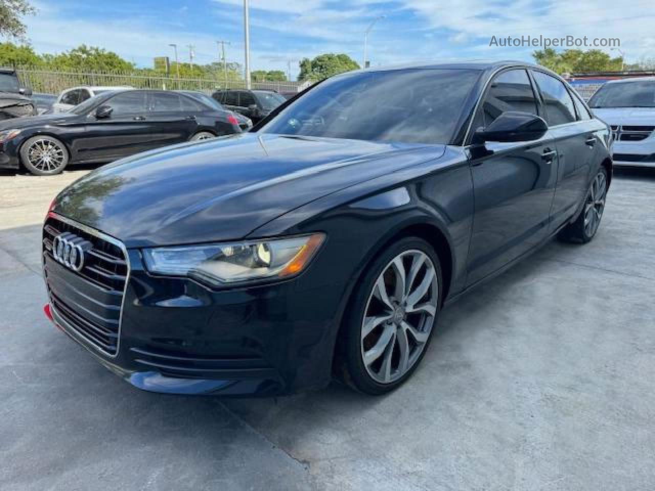 2014 Audi A6 Premium Plus Black vin: WAUGFAFC0EN126998