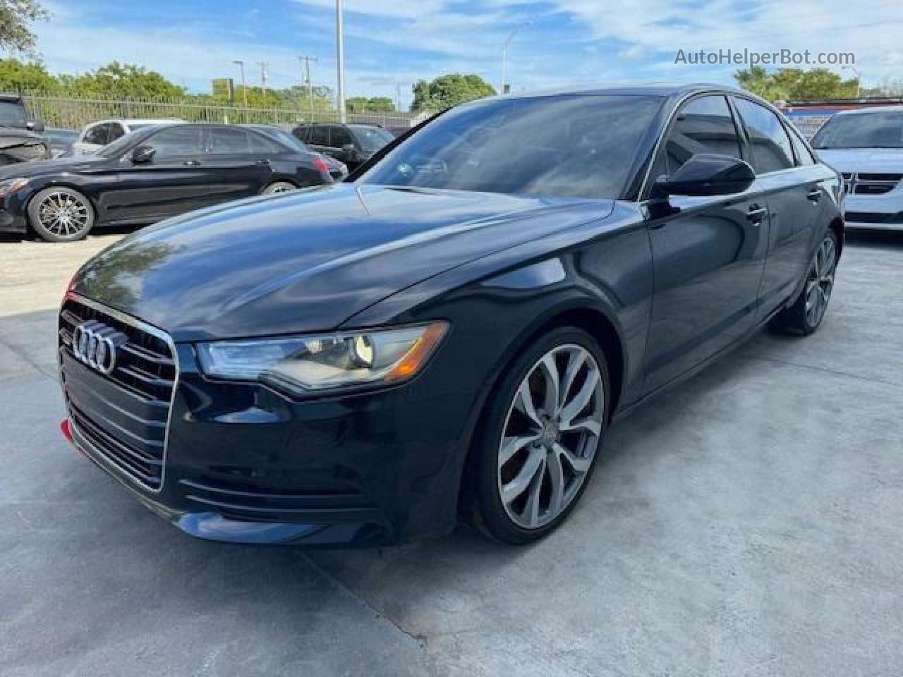 2014 Audi A6 Premium Plus Black vin: WAUGFAFC0EN126998