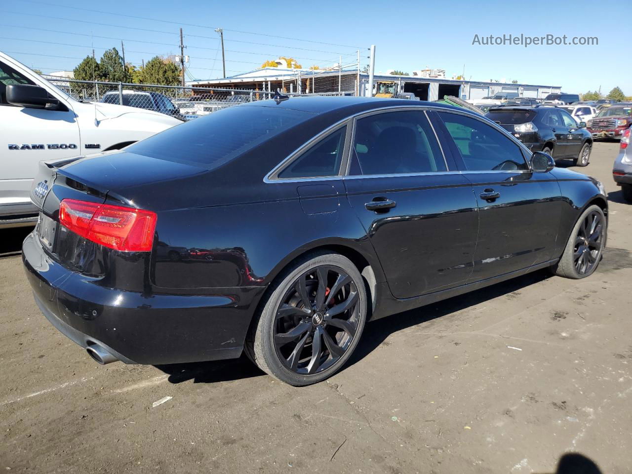 2013 Audi A6 Premium Plus Black vin: WAUGFAFC1DN055728