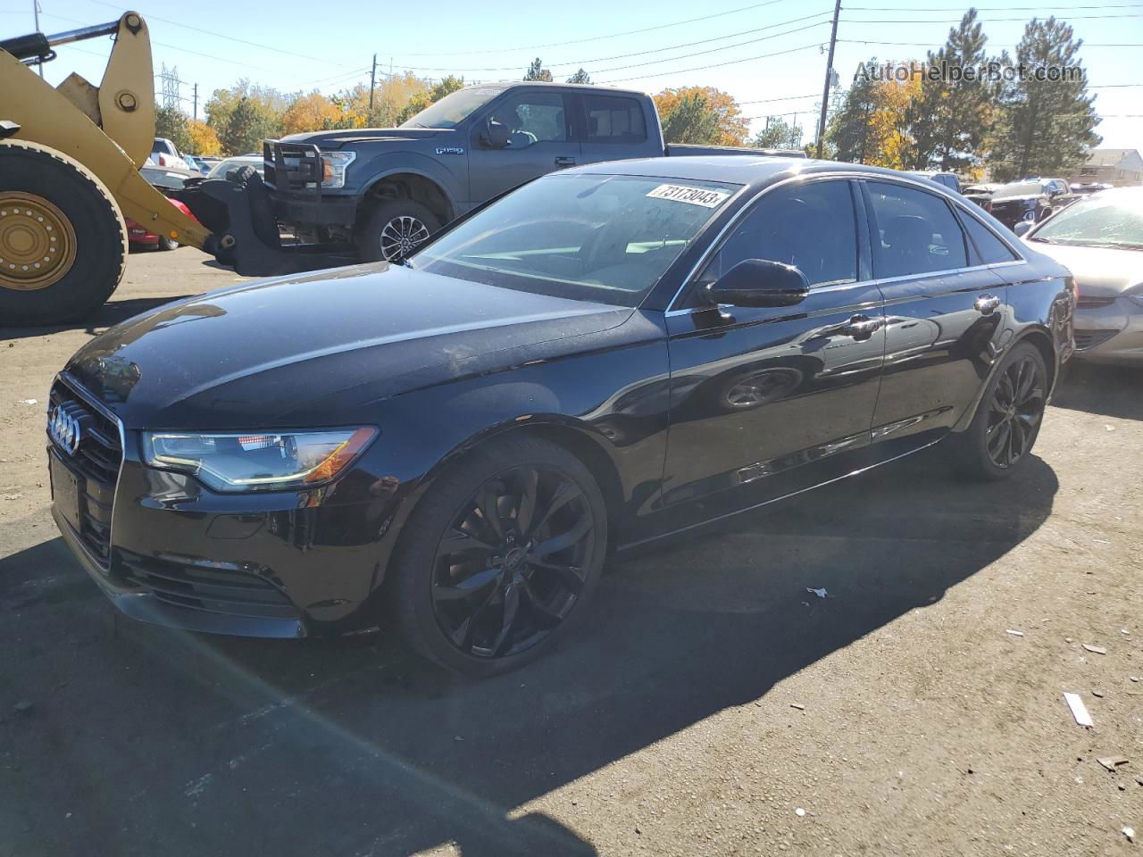 2013 Audi A6 Premium Plus Black vin: WAUGFAFC1DN055728