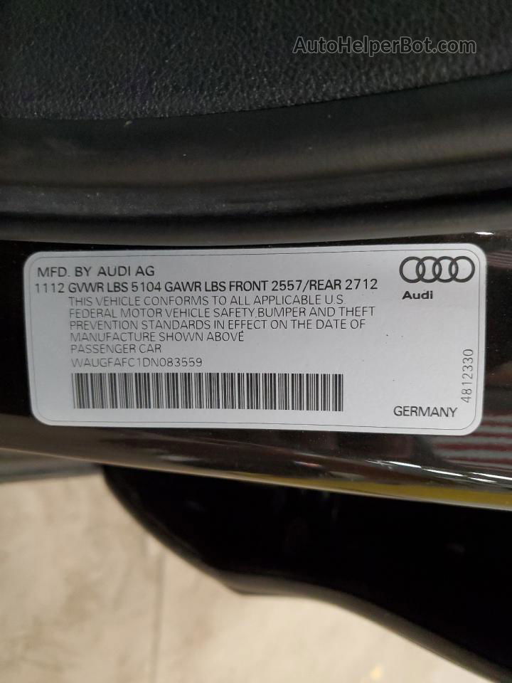 2013 Audi A6 Premium Plus Black vin: WAUGFAFC1DN083559