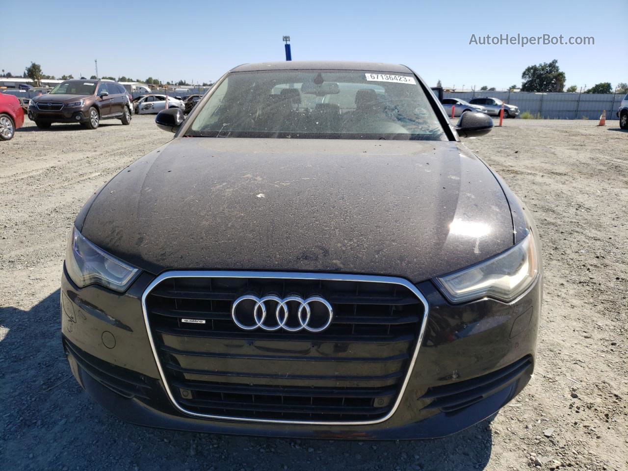 2013 Audi A6 Premium Plus Черный vin: WAUGFAFC1DN089877