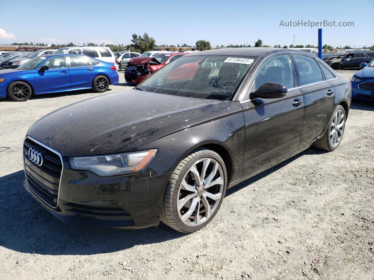 2013 Audi A6 Premium Plus Черный vin: WAUGFAFC1DN089877