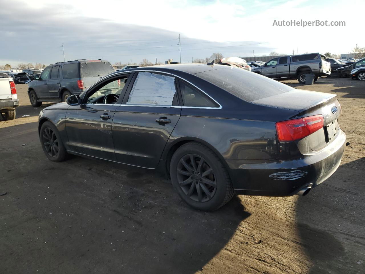 2013 Audi A6 Premium Plus Black vin: WAUGFAFC1DN099809