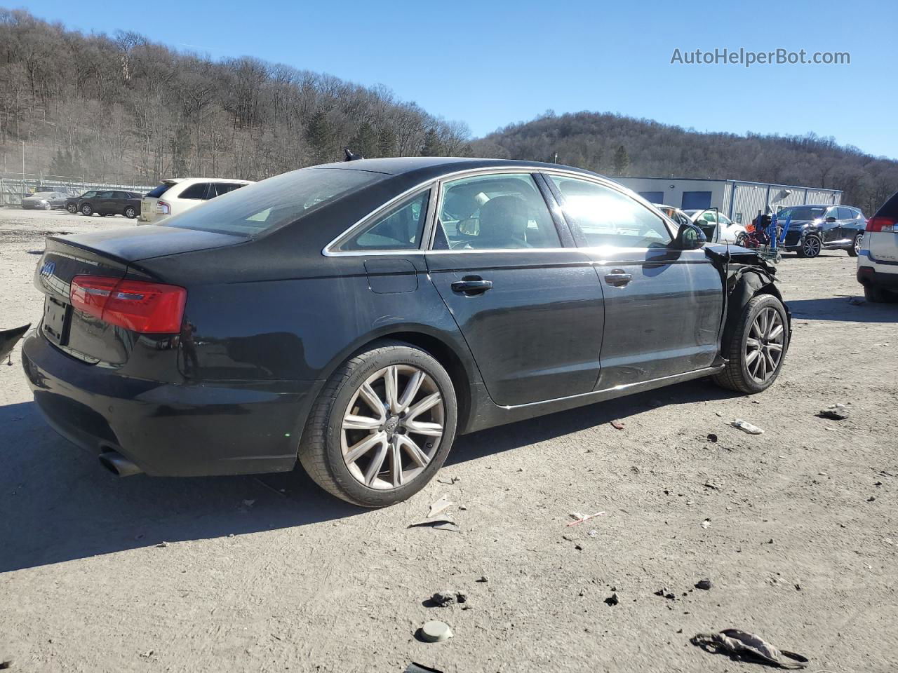 2013 Audi A6 Premium Plus Black vin: WAUGFAFC1DN121971