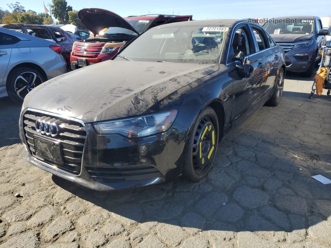 2014 Audi A6 Premium Plus Black vin: WAUGFAFC1EN053379