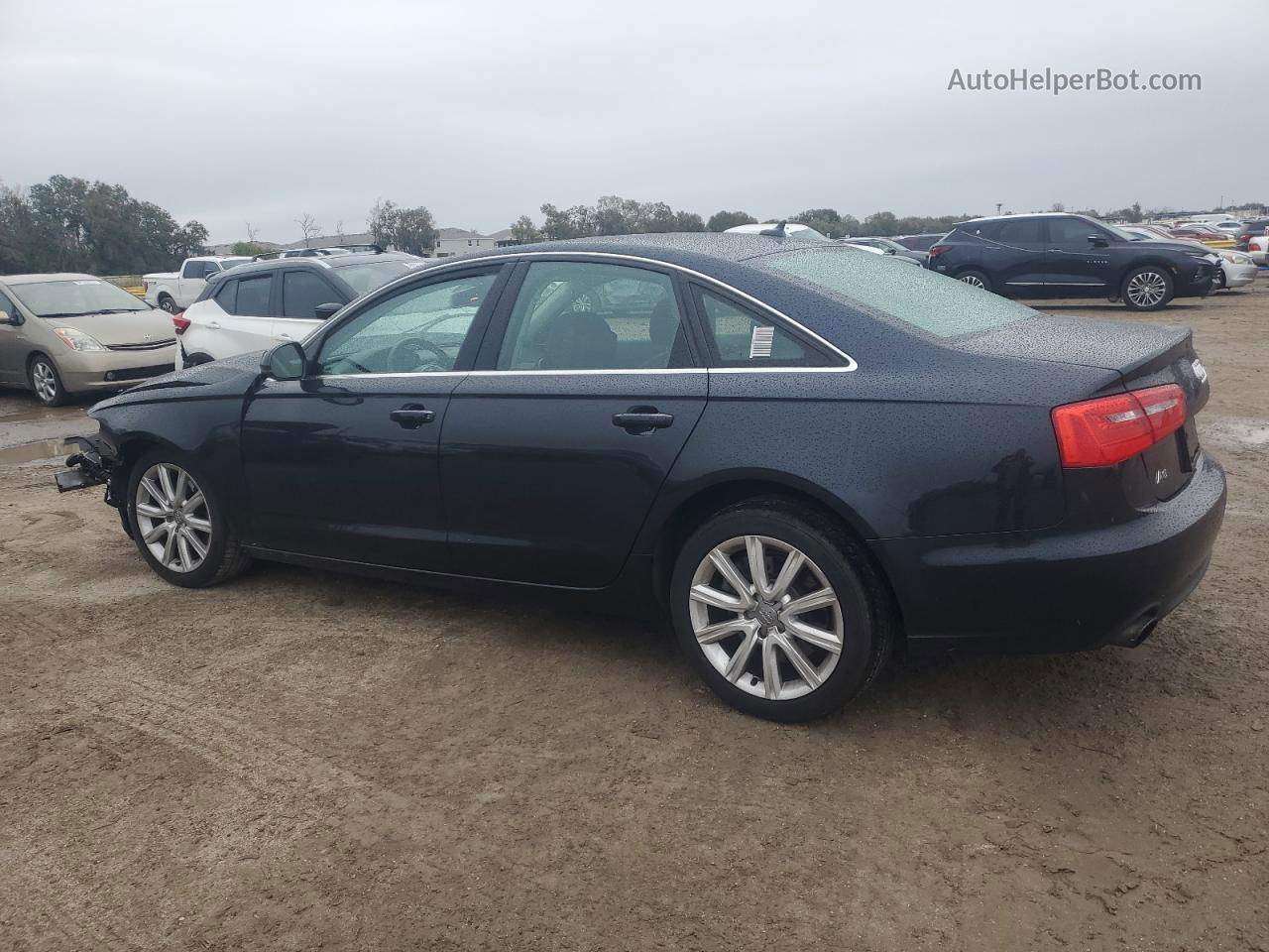 2014 Audi A6 Premium Plus Blue vin: WAUGFAFC1EN112589