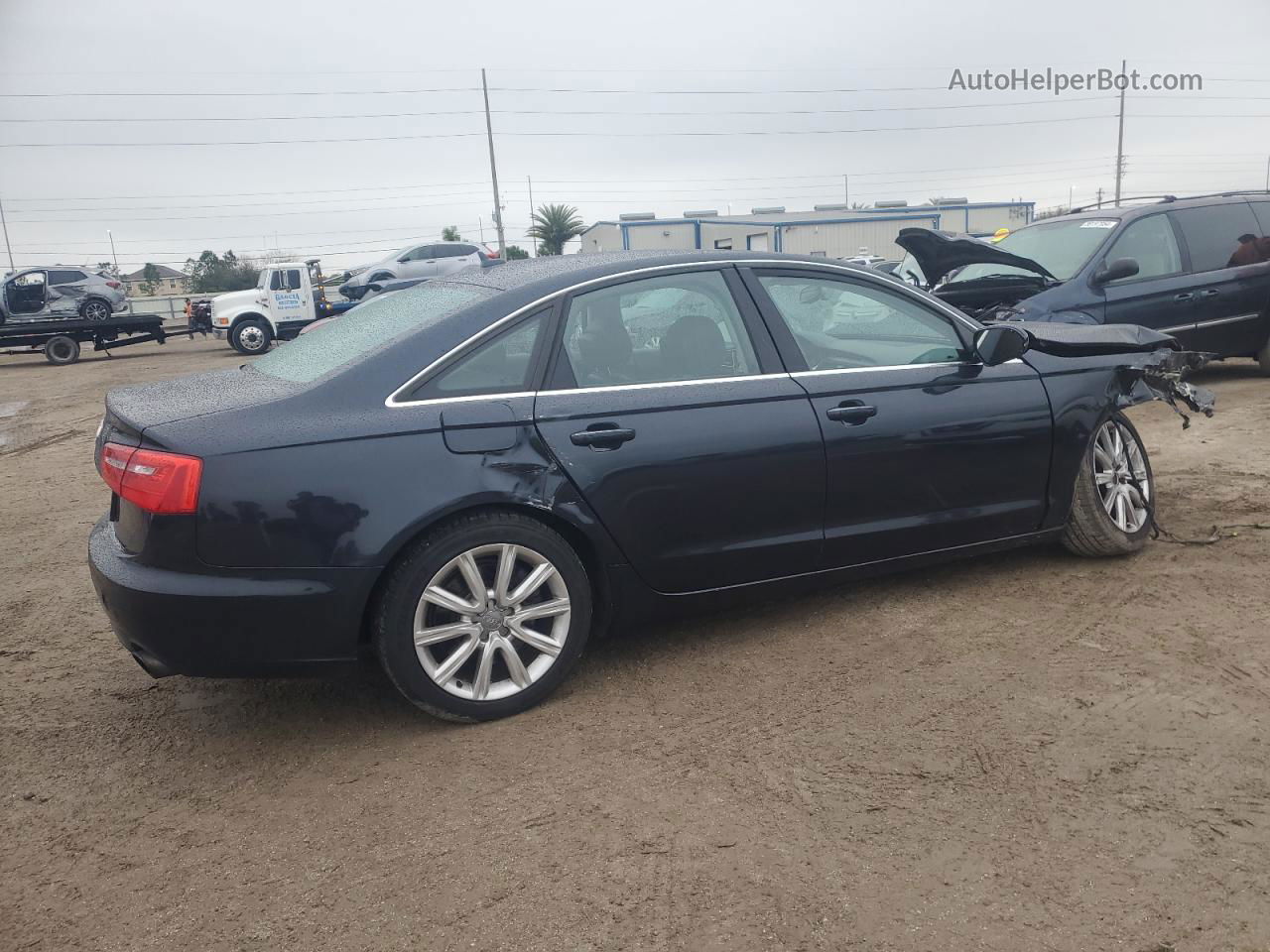 2014 Audi A6 Premium Plus Blue vin: WAUGFAFC1EN112589