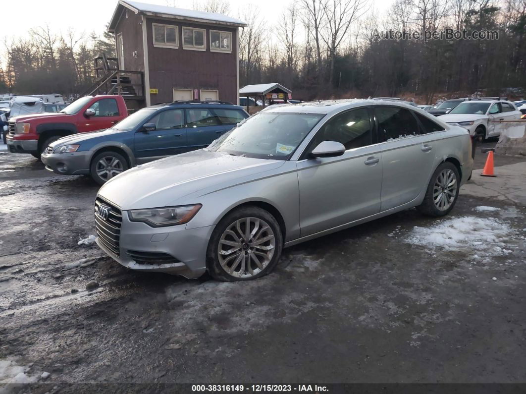 2014 Audi A6 2.0t Premium Plus Silver vin: WAUGFAFC1EN162019