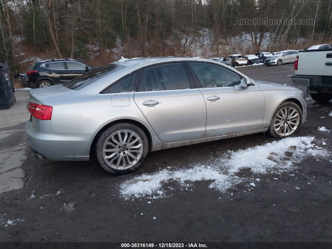 2014 Audi A6 2.0t Premium Plus Silver vin: WAUGFAFC1EN162019