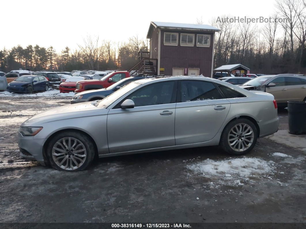 2014 Audi A6 2.0t Premium Plus Silver vin: WAUGFAFC1EN162019