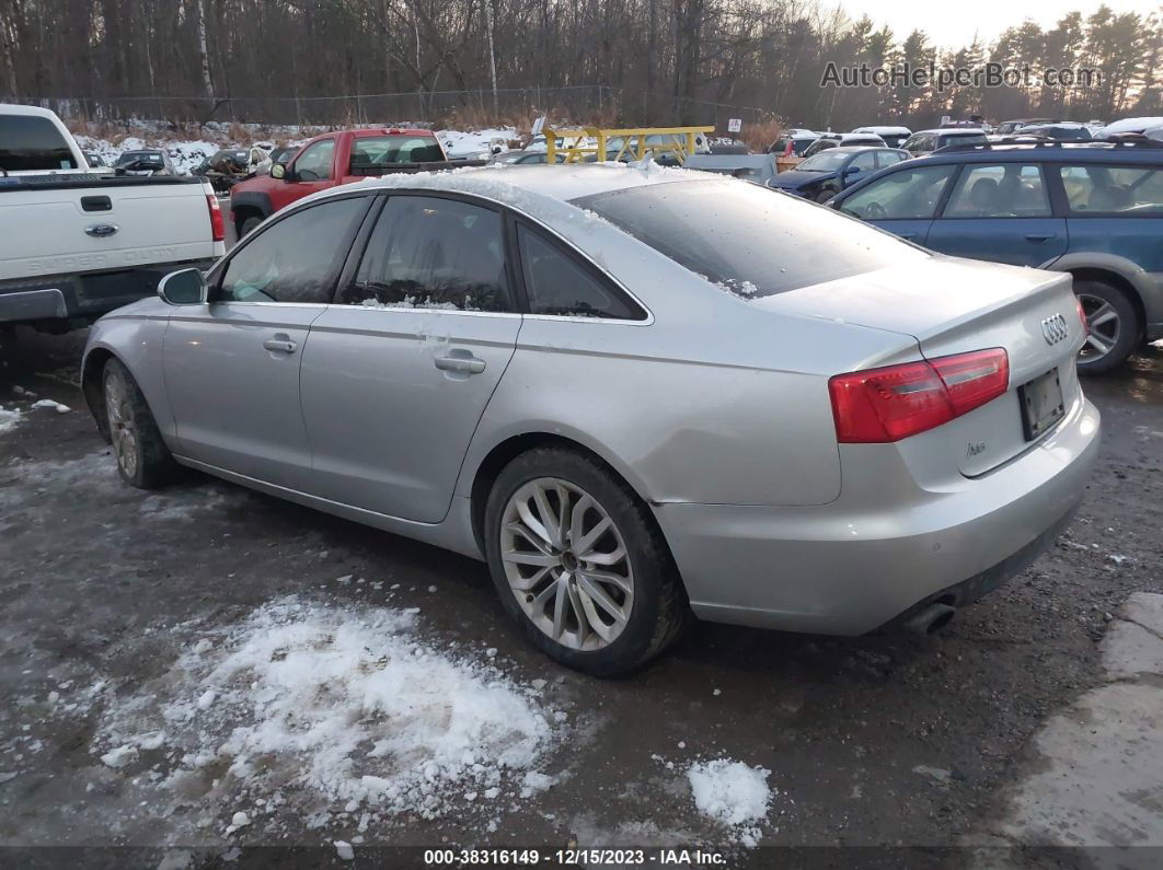 2014 Audi A6 2.0t Premium Plus Silver vin: WAUGFAFC1EN162019