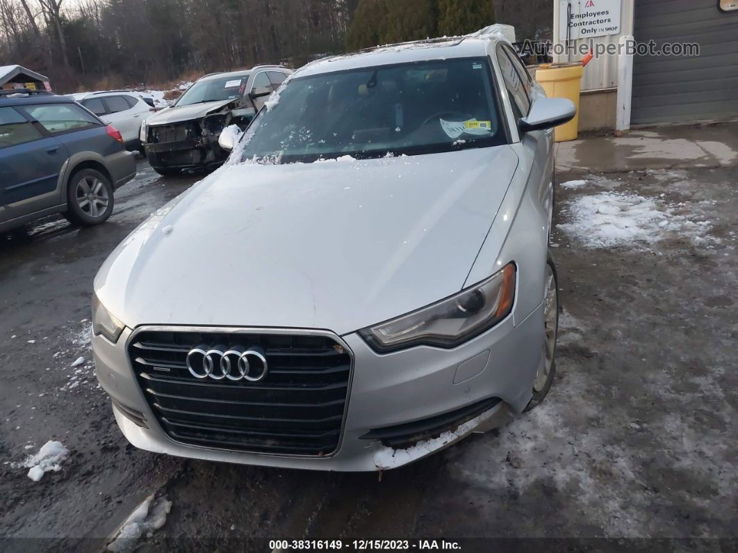 2014 Audi A6 2.0t Premium Plus Silver vin: WAUGFAFC1EN162019