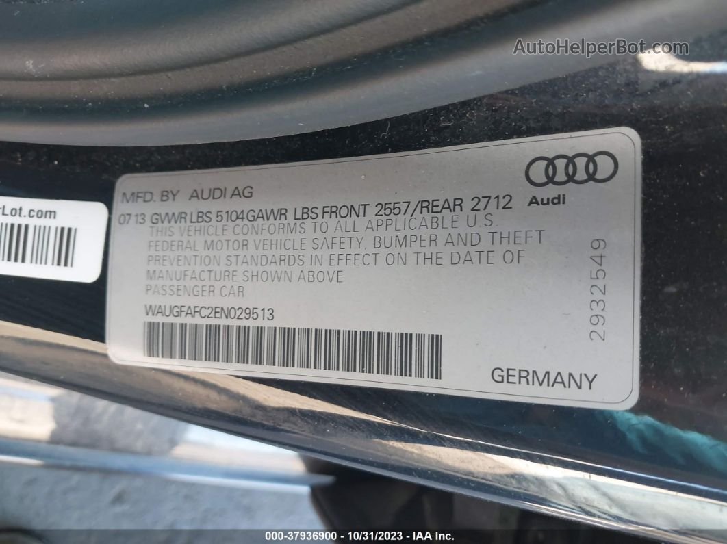 2014 Audi A6 2.0t Premium Dark Blue vin: WAUGFAFC2EN029513