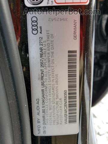 2014 Audi A6 Premium Plus Black vin: WAUGFAFC2EN058350