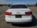 2014 Audi A6 Premium Plus White vin: WAUGFAFC2EN062334