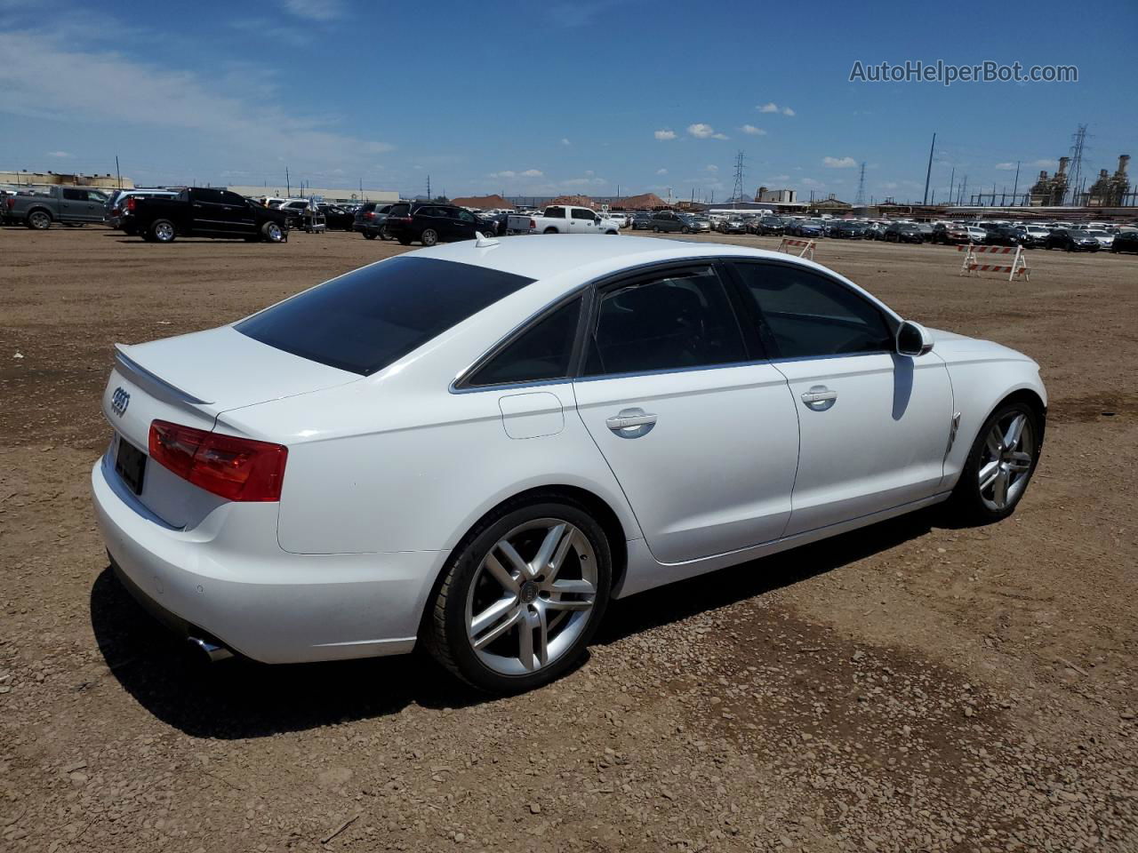 2014 Audi A6 Premium Plus White vin: WAUGFAFC3EN029892