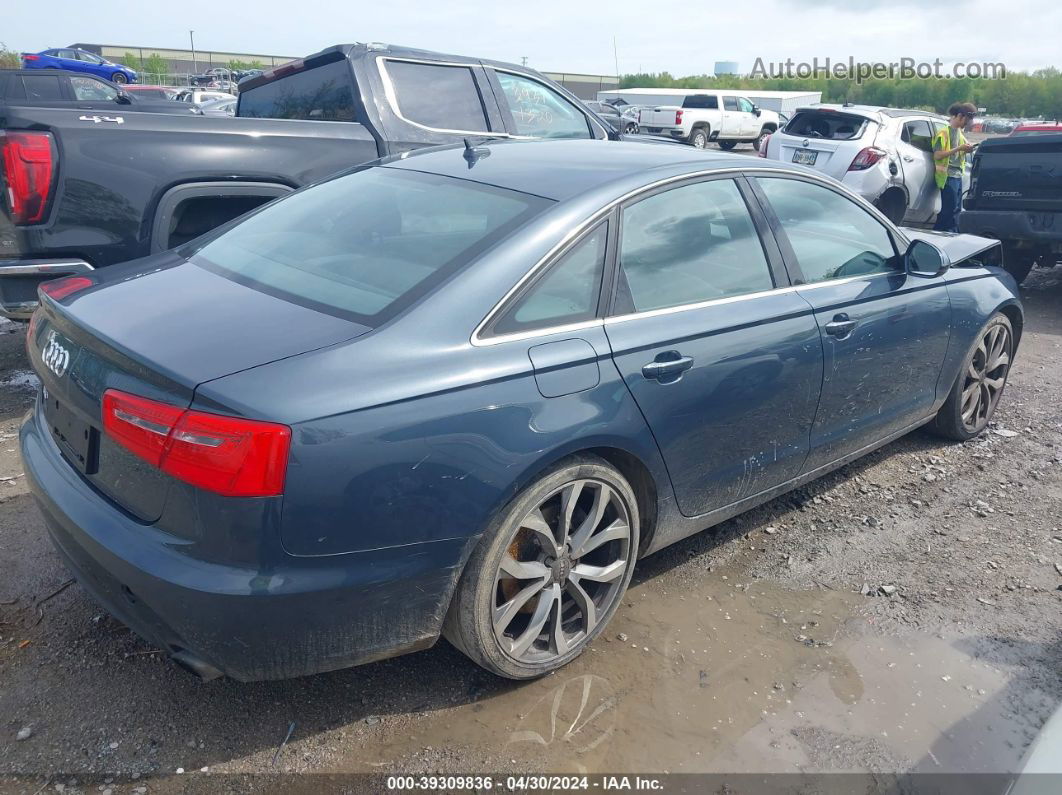 2014 Audi A6 2.0t Premium Синий vin: WAUGFAFC3EN041427