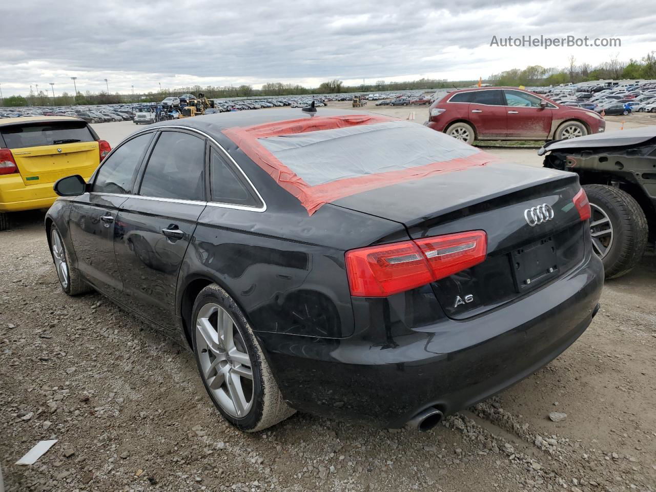 2014 Audi A6 Premium Plus Черный vin: WAUGFAFC3EN061631