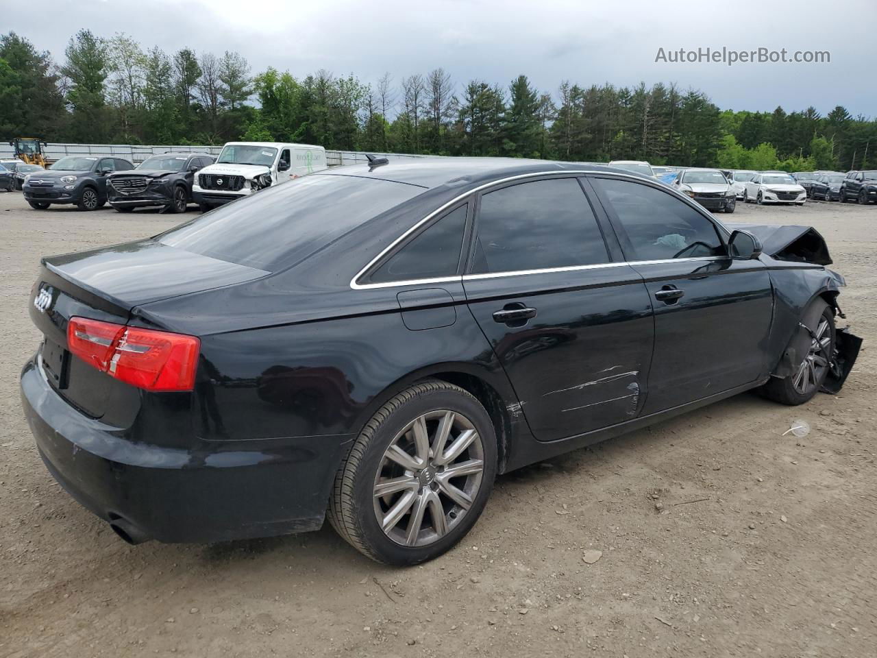 2014 Audi A6 Premium Plus Black vin: WAUGFAFC3EN075125