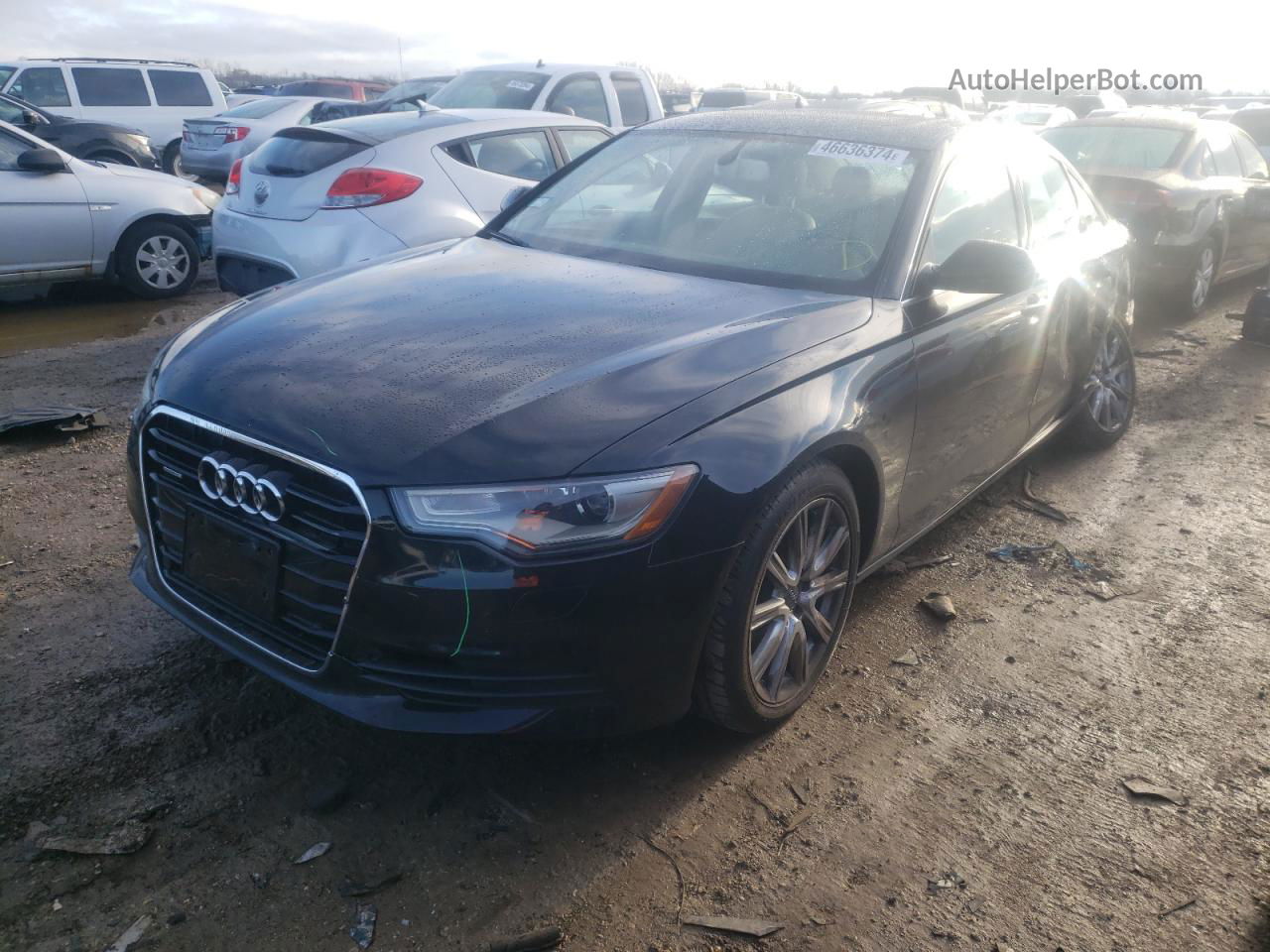 2014 Audi A6 Premium Plus Black vin: WAUGFAFC3EN082186