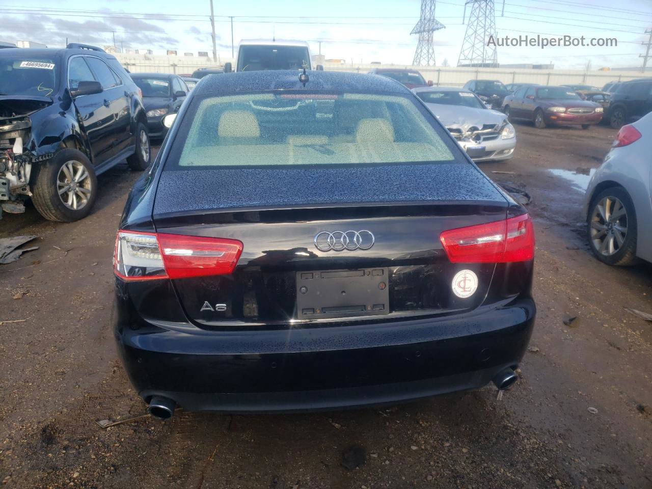 2014 Audi A6 Premium Plus Черный vin: WAUGFAFC3EN082186