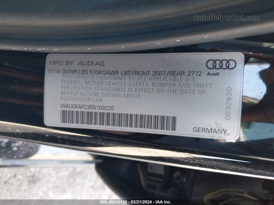 2014 Audi A6 2.0t Premium Black vin: WAUGFAFC3EN109225